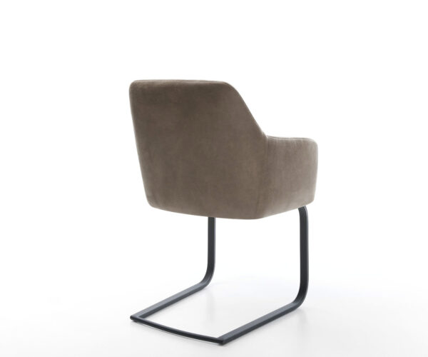 Jídelní židle Greg-Flex taupe vintage konzolová podnož plochá černá - Image 5