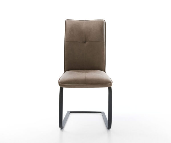 Jídelní židle Maddy-Flex taupe vintage konzolová podnož plochá černá - Image 2