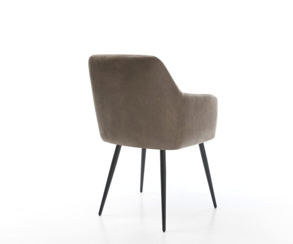 Jídelní židle Greg-Flex taupe vintage zúžená podnož černá - Image 5