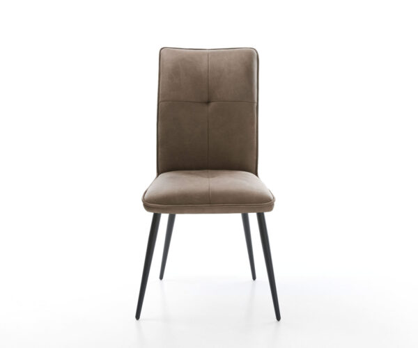 Jídelní židle Maddy-Flex taupe vintage zúžená podnož černá - Image 2
