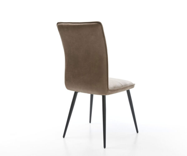 Jídelní židle Maddy-Flex taupe vintage zúžená podnož černá - Image 5
