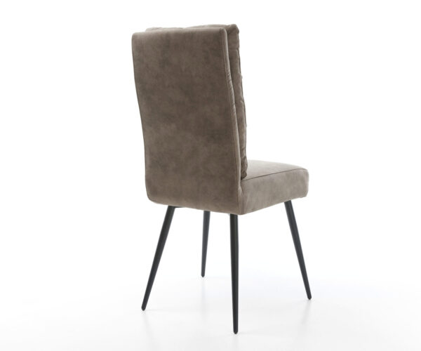 Jídelní židle Pela-Flex taupe vintage zúžená podnož černá - Image 5