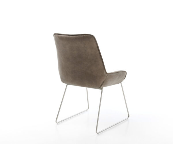 Jídelní židle Taimi-Flex taupe vintage tenká podnož nerezová ocel - Image 5