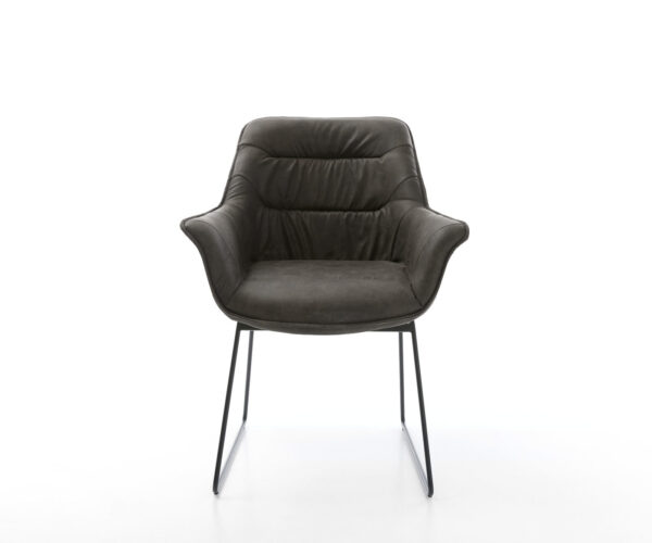 Jídelní židle Kaira-Flex antracitová vintage černá podnož - Image 2