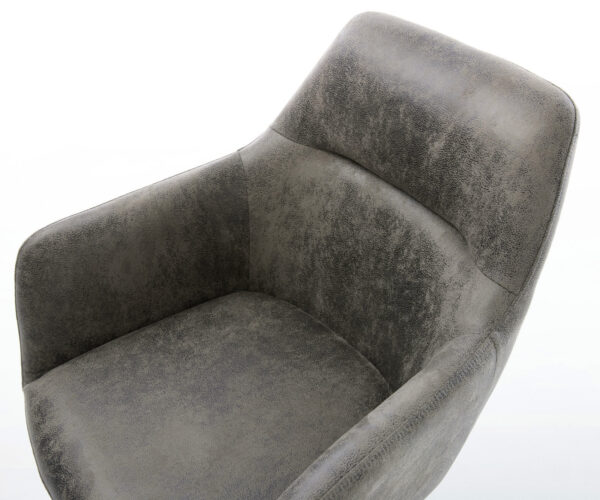 Jídelní židle Pejo-Flex šedá vintage konzolová podnož nerezová ocel - Image 4