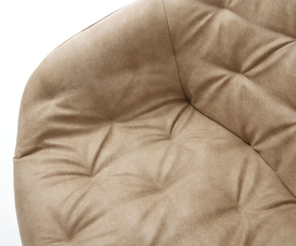 Jídelní židle Gaio-Flex béžová vintage konzolová podnož plochá černá - Image 4