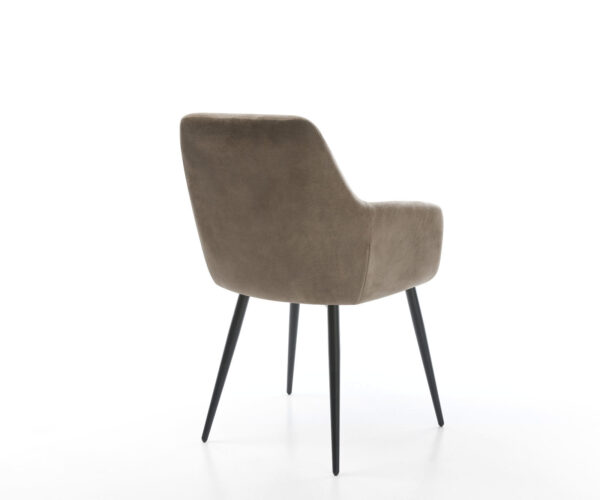 Jídelní židle Pejo-Flex taupe vintage zúžená podnož černá - Image 5
