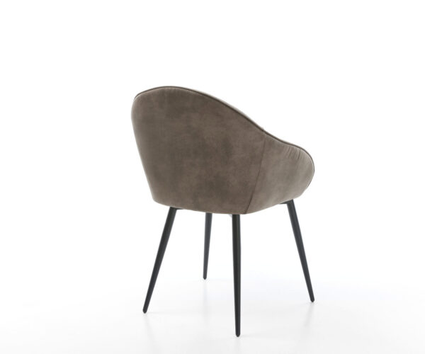 Jídelní židle Gaio-Flex taupe vintage zúžená podnož černá - Image 5