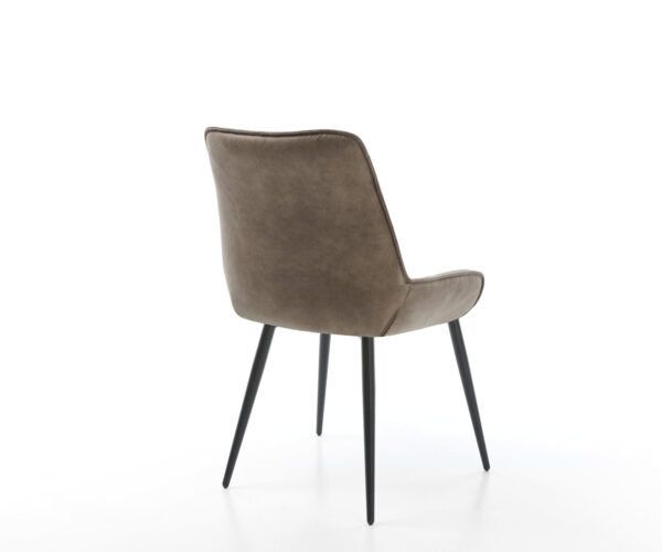 Jídelní židle Taimi-Flex taupe vintage zúžená podnož černá - Image 5