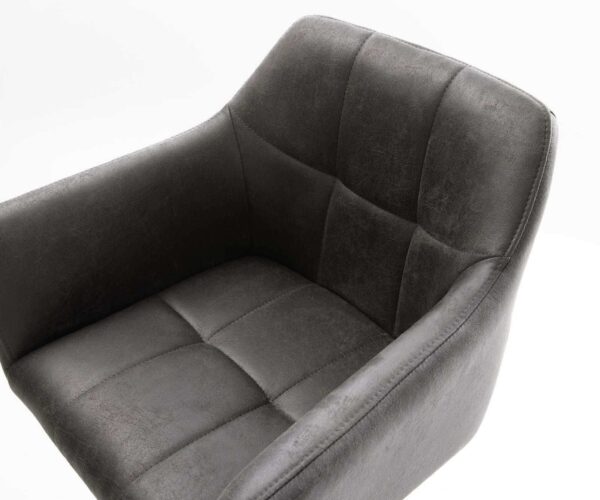 Barová židle Yulo-Flex vintage antracitová konzolová podnož plochá - Image 4