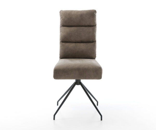 Otočná židle Pela-Flex taupe vintage křížová podnož zúžená černá - Image 2