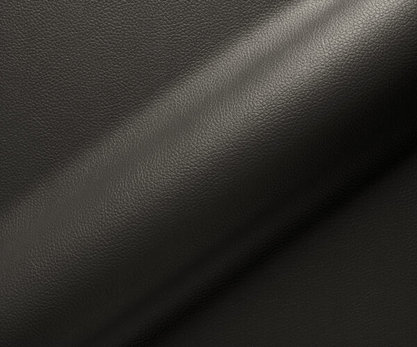 Otočná židle Zelia-Flex s područkami křížová podnož široká nerezová ocel pravá kůže černá 360° - Image 3