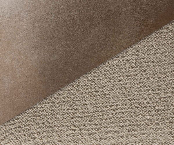 Jídelní židle Alja-Flex s područkami křížová podnož široká kov smíšené materiály taupe 360° - Image 3